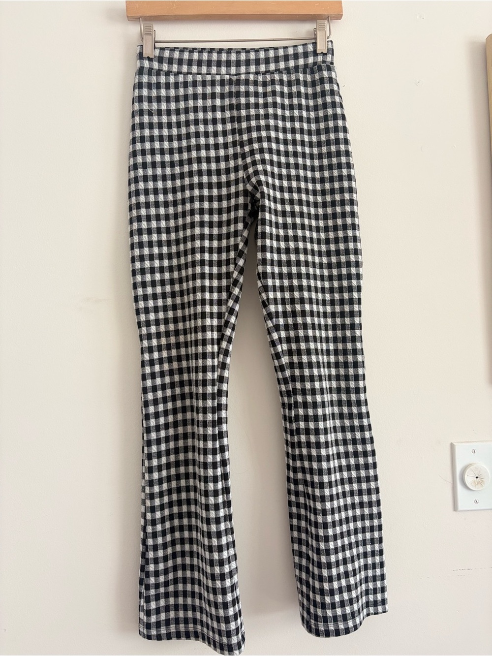 Urban Outfitters Black & White Gingham Knit Pants